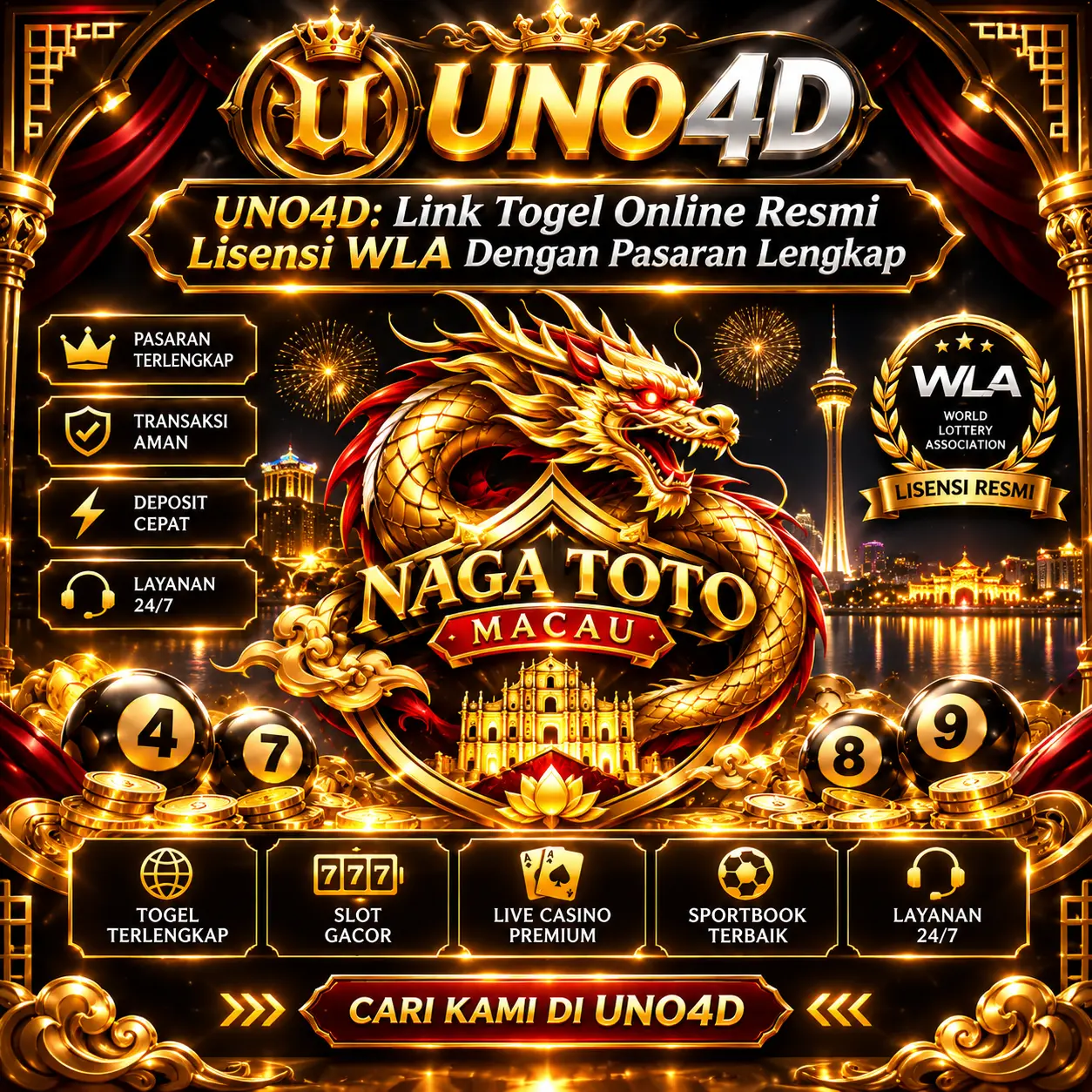 UNO4D: Link Togel Online Resmi Lisensi WLA Dengan Pasaran Lengkap